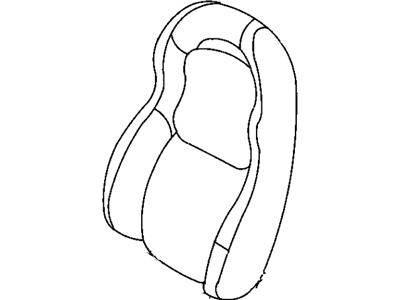 Dodge XD031X9AA COVER Front Seat Back