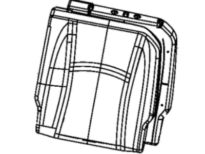 Ram 6QS89HL1AA COVER Rear Seat Back Left