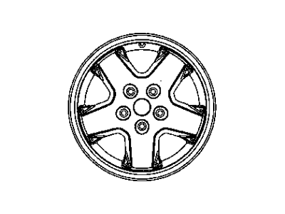 Jeep 5GK75ZDRAB WHEEL Aluminum