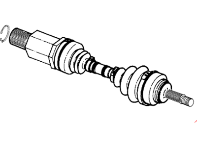 Mopar R2073669AC Shaft Assembly, Front Drive Right W/ABS