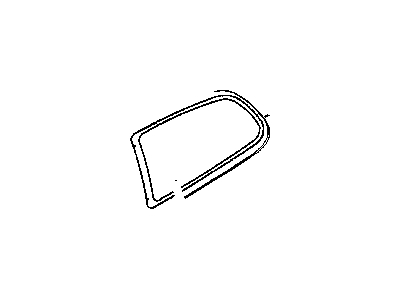Dodge 4675722 GLASS Rear Quarter Vented