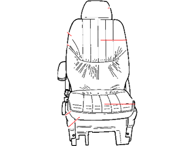 Dodge 1DW031D1AA COVER Front Seat Cushion