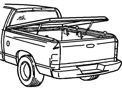Dodge 5018067AA GAS PROP KIT Tonneau-hard