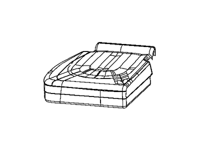 Mopar 6ED33DX9AA Cover Rear Seat Cushion 3RD Row