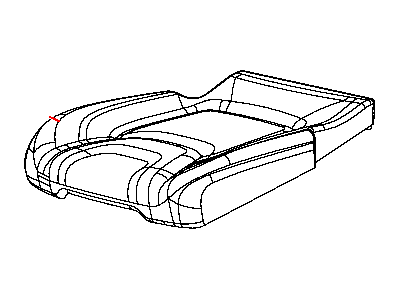 Jeep 5RA78DX9AD COVER Rear Seat Cushion Right