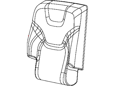 Jeep 5RA74HL1AE COVER Rear Seat Back Right