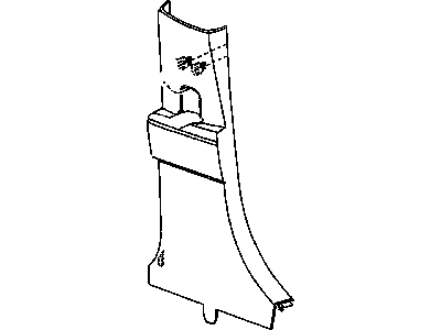 Jeep YF60DK7AC MOLDING B Pillar Lower