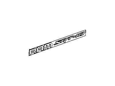 Dodge 5029641AB NAMEPLATE RAM SRT-10