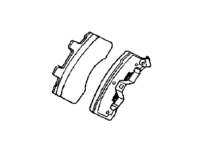 Dodge 4886279AB PAD KIT Front Disc Brake