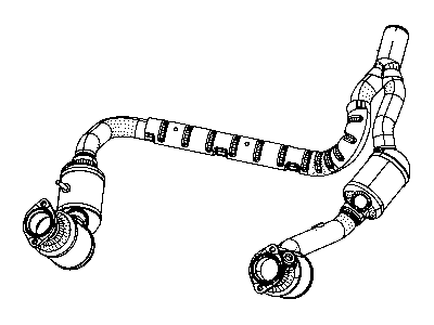 Jeep 52059930AG PIPE AND CONVERTER Exhaust