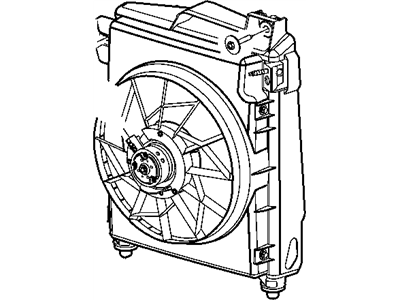 Dodge 68004163AA FAN MODULE Condenser Cooling