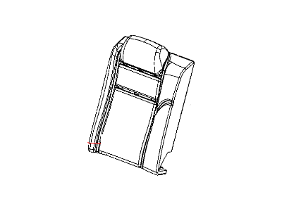 Mopar 1CN901DVAB Cover Rear Seat Back 40 % Side