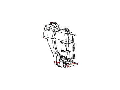 Dodge 68195709AA CAP Coolant Recovery Bottle