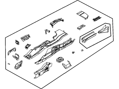 Dodge 5115196AA SIDEMEMBER Floor
