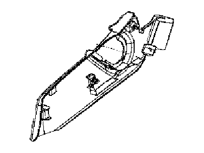 Mopar 1DQ301DAAA Shield Passenger Outboard, Passenger Side