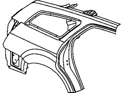 Dodge 5139158AH PANEL Body Side Aperture Rear Outer