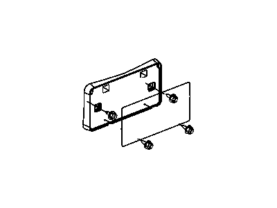 Mopar 4805956AA License Frame, Rear