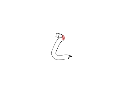 Jeep 55111395AC HOSE Radiator Outlet