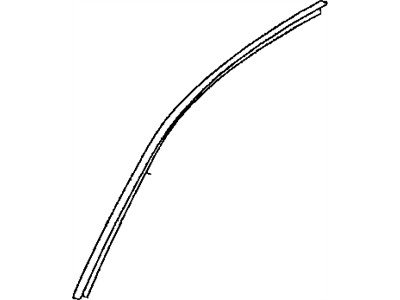 Mopar MB882474 Drip Molding, Black