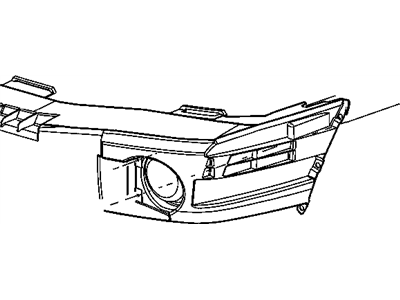 Dodge 55077564AG SUPPORT Front Fascia