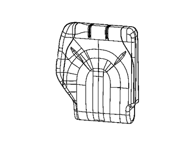 Chrysler 6ED08LV5AA COVER Rear Seat Back 3rd Row