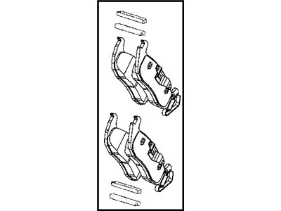 Jeep 5080871AB PAD KIT Rear Disc Brake
