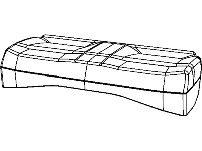 Jeep 1RS81XDVAA COVER Rear Seat Cushion