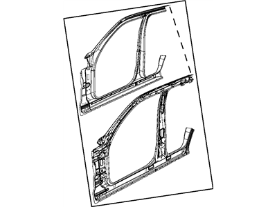 Mopar 68030738AC Aperture Assembly, Front Passenger Side