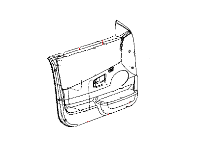Jeep 1EG811J3AA PANEL Front Door Trim