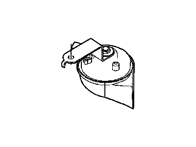 Dodge 5059008AC HORN AND BRACKET Low Note