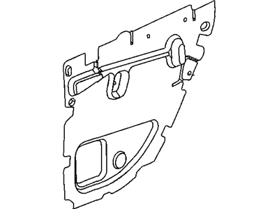Chrysler 5152062AC WATERDAM Rear Door
