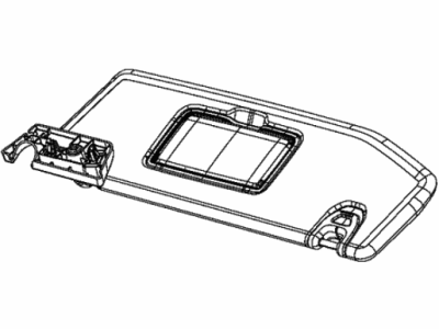 Jeep Wrangler Sun Visor - 6BS14TX7AI