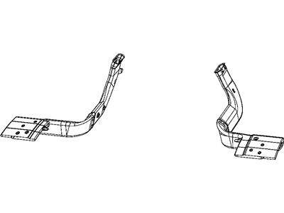 Chrysler 5058422AB DUCT Air to Rear Seat