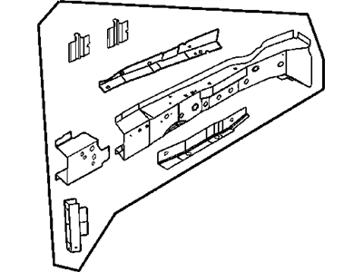 Mopar 4814695AC Lower Rail, Front Driver Side