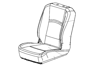 Ram 6XH43BD3AA COVER Front Seat Cushion