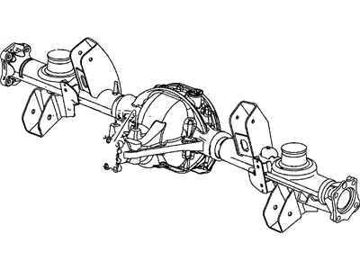 Jeep 68031427AA AXLE ASSEMBLY Rear Complete