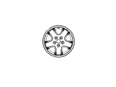 Jeep 5GL67ZDRAG WHEEL Aluminum