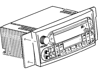 Chrysler 5094468AC RADIO AM/FM/Cassette With CD