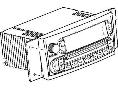 Chrysler 5082764AF RADIO AM/FM with CD and Equalizer