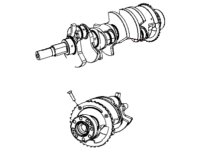 Dodge 68001692AA CRANKSHAFT PACKAGE Engine
