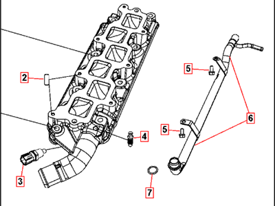 Chrysler 300 Intake Manifold - 4792184AG