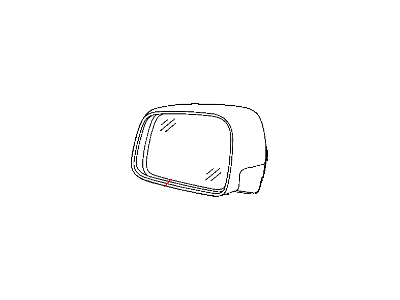 Dodge 68142477AB GLASS Mirror Replacement