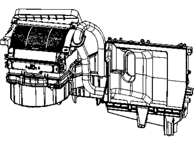 Ram 68052292AA DOOR Filter Access A/C and Heater Unit