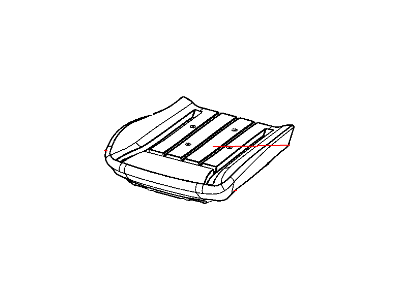 Chrysler 1KJ551T1AA COVER Front Seat Cushion