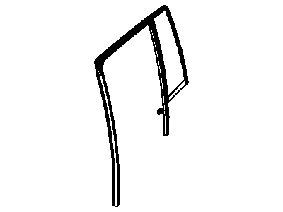Dodge 5074222AC GLASS PACKAGE Rear Door Fixed With Run Channel