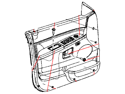 Jeep 1PP58XDVAA ARMREST Front Door Trim