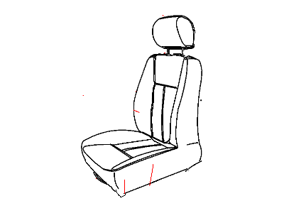 Dodge 1FW541D5AA COVER Front Seat Cushion