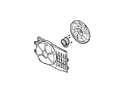 Chrysler 5278537AA FAN MODULE Radiator Cooling Contains: Fan, Motor & Shroud
