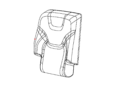 Jeep 5RA74DX9AC COVER Rear Seat Back Right