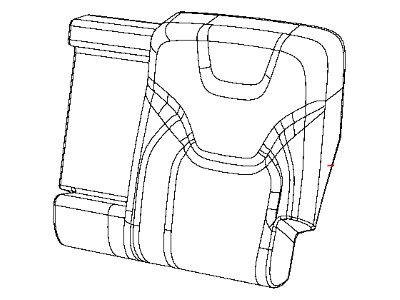 Jeep 5RA73DX9AC COVER Rear Seat Back Left